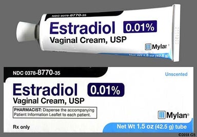 white - Estradiol 0.01% Vaginal Cream