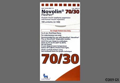 white - Novolin 70/30 FlexPen Suspension for Injection