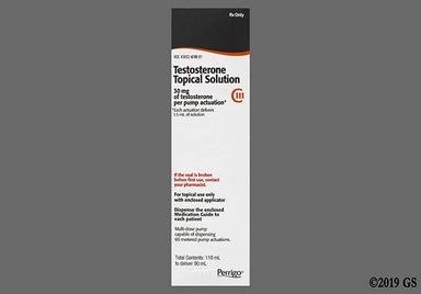 colorless - Testosterone 30mg/actuation Topical Solution