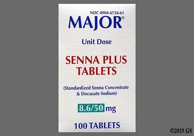 Yellow Round CPC 490 - Senna Plus 50mg-8.6mg Tablet