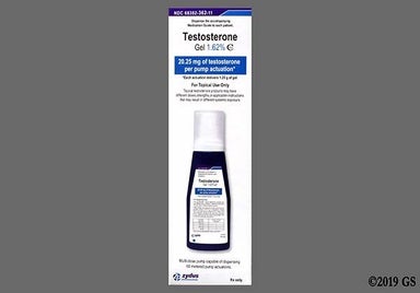 Colorless Not applicable - Testosterone 1.62% Metered Dose Pump Topical Gel