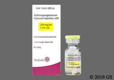 Yellow Not applicable - Hydroxyprogesterone Caproate 250mg/mL Solution for Injection