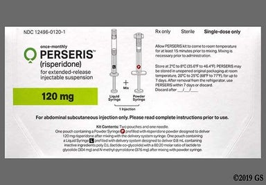 green-yellow - PERSERIS 120mg Extended-Release Suspension for Injection