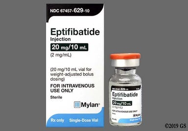 Colorless Not applicable - Eptifibatide 20mg/10mL Solution for Injection