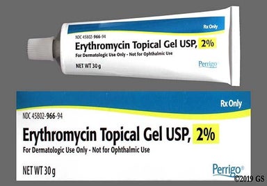 colorless - Erythromycin 2% Topical Gel