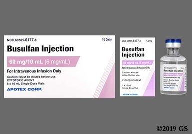 Colorless Not applicable - Busulfan 60mg/10mL Solution for Injection