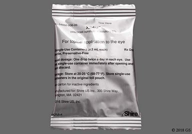 brown and yellow - Xiidra 5% Ophthalmic Solution