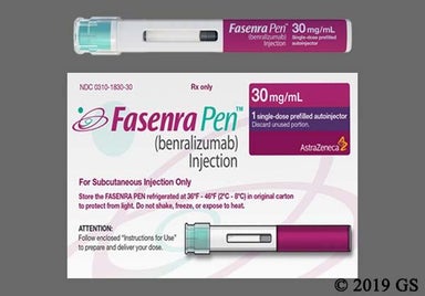 yellow - Fasenra Pen 30mg/mL Prefilled Autoinjector Solution for Injection