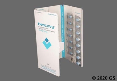 Blue Rectangular GSI - Descovy 200mg-25mg Tablet