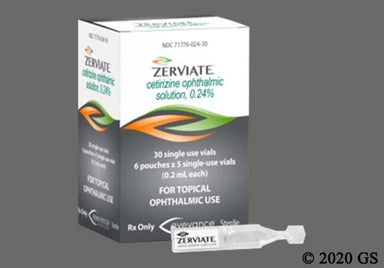 Colorless Not applicable - ZERVIATE 0.24% Ophthalmic Solution