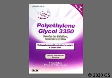 white - Polyethylene Glycol 3350 Powder for Solution