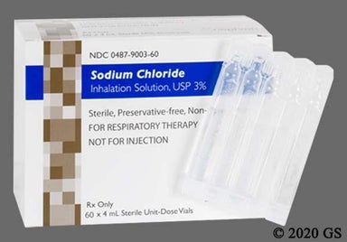 colorless - Sodium Chloride 3% Solution for Inhalation