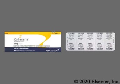 Yellow Round ZEL - Zelnorm 6mg Tablet