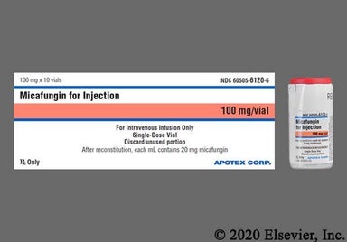 white - Micafungin 100mg Powder for Injection
