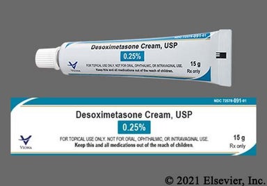 white - Desoximetasone 0.25% Topical Cream