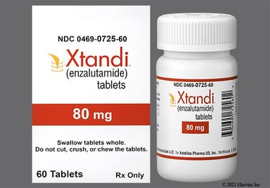 Yellow Oval E 80 - XTANDI 80mg Tablet