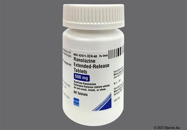 Orange Oblong C49 - Ranolazine 500mg Extended-Release Tablet