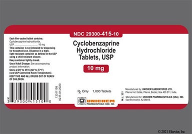 Blue Round 12 And U - Cyclobenzaprine Hydrochloride 10mg Tablet