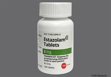 Orange Oval m 074 - Estazolam 2mg Tablet