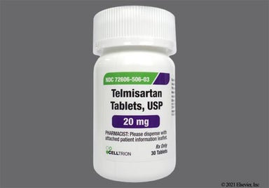 White Round 20 - Telmisartan 20mg Tablet