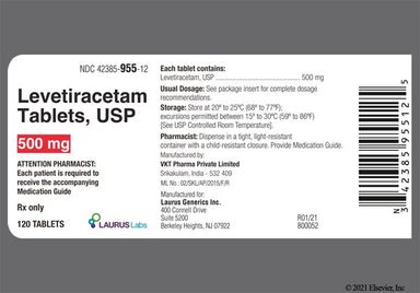 Yellow Oblong Ol 500 - Levetiracetam 500mg Tablet