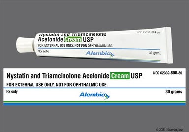 yellow - Nystatin/Triamcinolone Acetonide 100000unit/g-0.1% Topical Cream