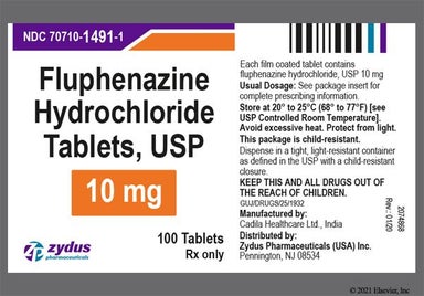 Beige Round F10 - Fluphenazine Hydrochloride 10mg Tablet