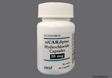 Green Ani 205 - Nicardipine Hydrochloride 20mg Capsule