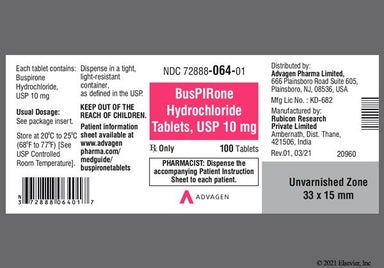 White Modified Rectangle Logo91 - Buspirone Hydrochloride 10mg Tablet
