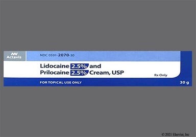 White Not applicable - Lidocaine/Prilocaine 2.5%-2.5% Topical Cream