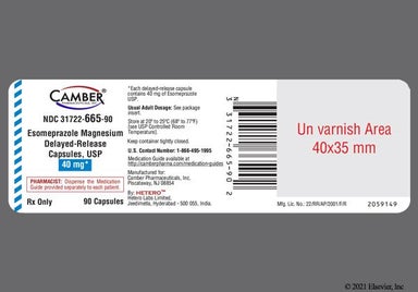 White H E3 - Esomeprazole Magnesium 40mg Delayed-Release Capsule