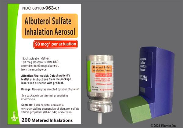 Generic albuterol rescue inhaler