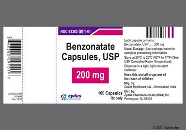 Yellow Logo - Benzonatate 200mg Liquid Filled Capsule