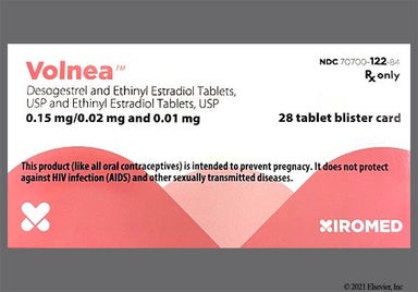 Green Round Sz And J1 - Volnea 28-Day 0.02mg-0.15mg/0.01mg Tablet