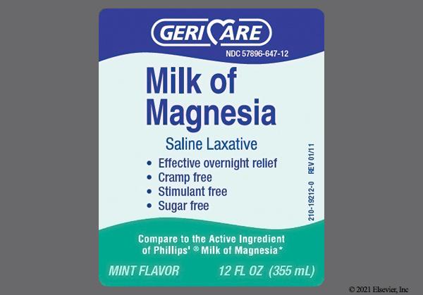 Milk Of Magnesia Magnesium Hydroxide