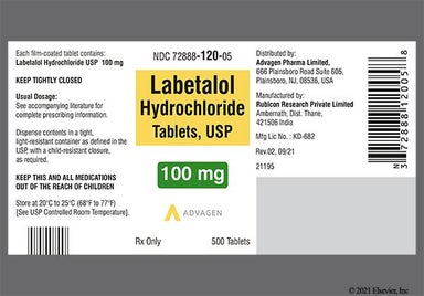 White Round 21 And R - Labetalol Hydrochloride 100mg Tablet