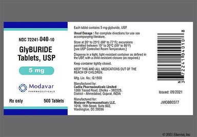 Green Round C 11 - Glyburide 5mg Tablet