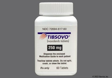Blue Oval 250 And Ivo - TIBSOVO 250mg Tablet