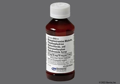 pink - Brompheniramine Mal/Pseudoephedrine HCl/Dextromethorphan HBr 2mg-30mg-10mg/5mL Syrup