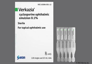 white - Verkazia 0.1% Ophthalmic Emulsion