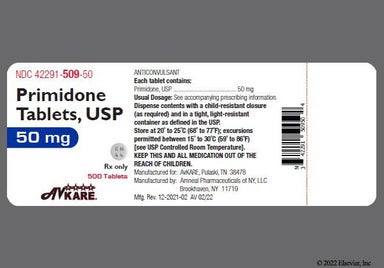 White Round AN 44 - Primidone 50mg Tablet