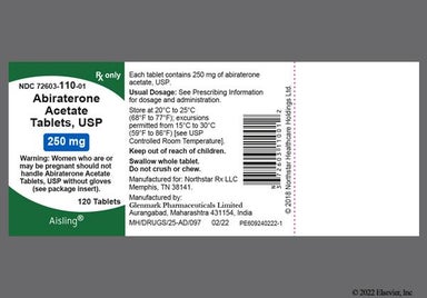 White Oval G And 135 - Abiraterone Acetate 250mg Tablet