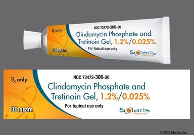 yellow - Clindamycin Phosphate/Tretinoin 1.2%-0.025% Topical Gel