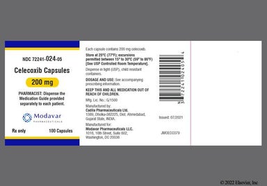 White And Gold C87 200 - Celecoxib 200mg Capsule