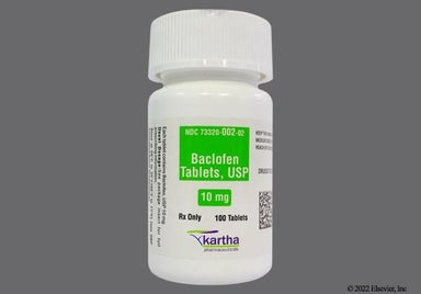 White Round KP02 - Baclofen 10mg Tablet