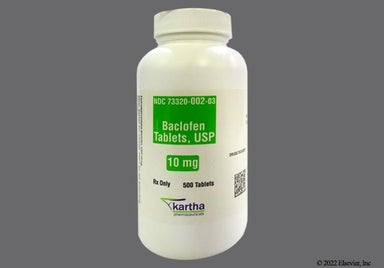 White Round KP02 - Baclofen 10mg Tablet