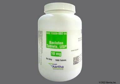 White Round KP02 - Baclofen 10mg Tablet