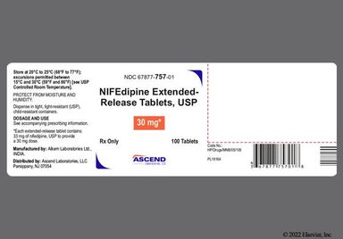 Pink Round Nd 30 - Nifedipine 30mg Extended-Release Tablet