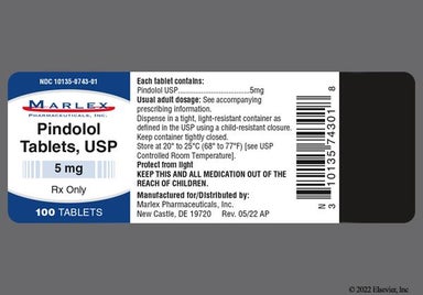 White Round Gg 438 - Pindolol 5mg Tablet