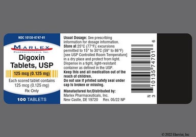 Yellow Round N 201 - Digoxin 0.125mg Tablet